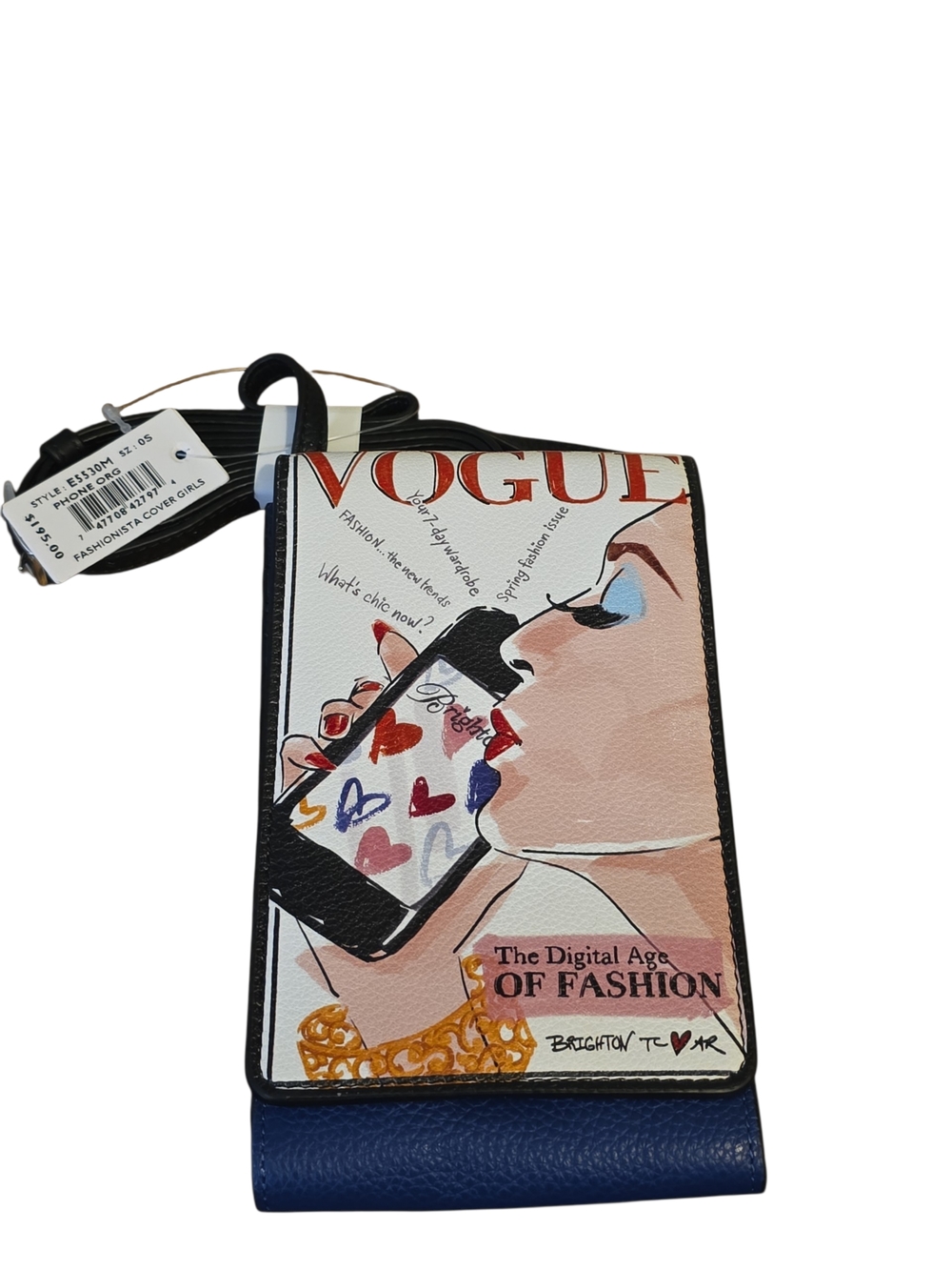 Women's NWT Brighton Fashionista Cover Girls Phone Organizer artist Tom Clancy
